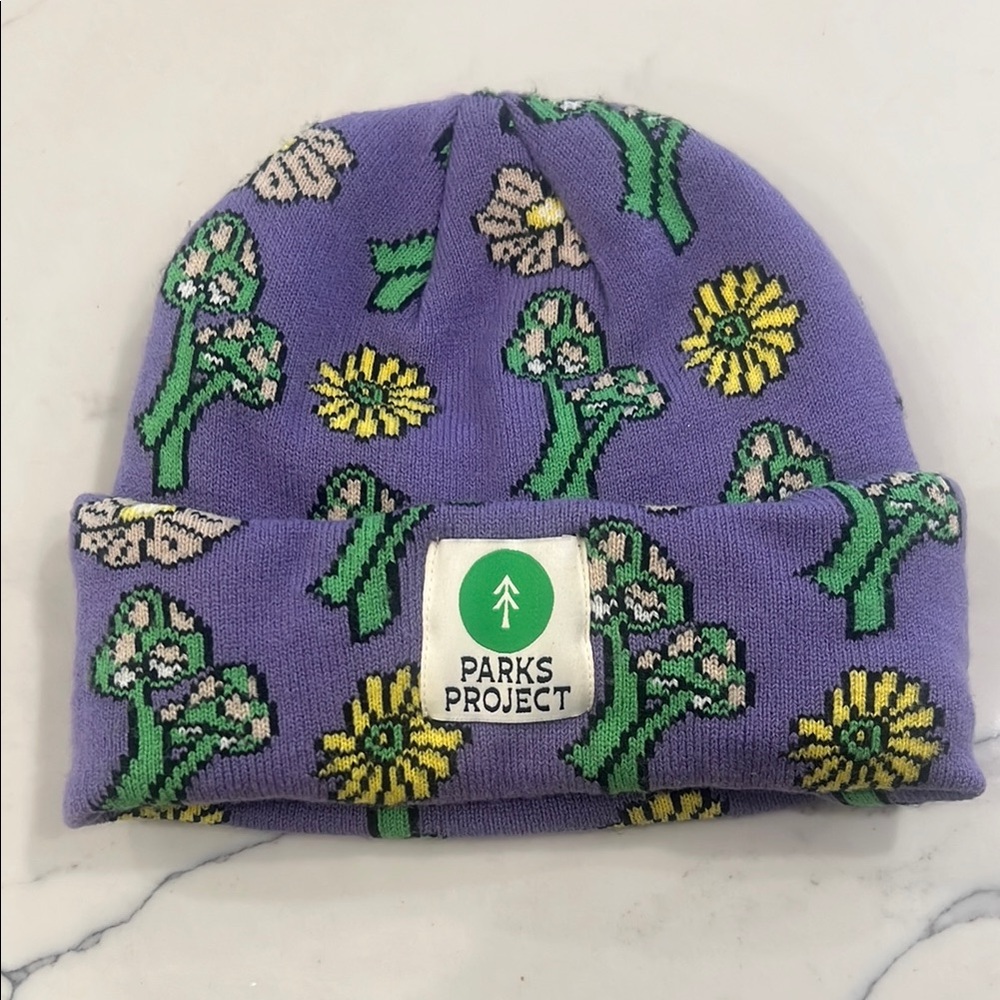 Parks Project Good Vibes Mushroom Beanie - Purple